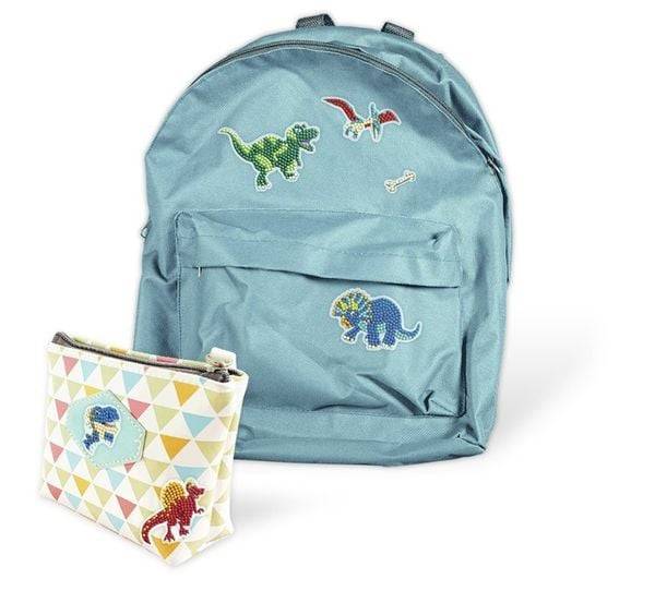 URSUS Kinder-Bastelsets Diamond Painting Sticker Dinos, 2er Bogen