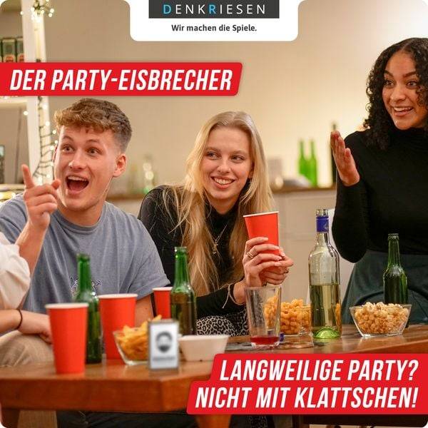 DENKRIESEN - klattschen® - White Edition - Die offizielle Erweiterung des Kult-Trinkspiels