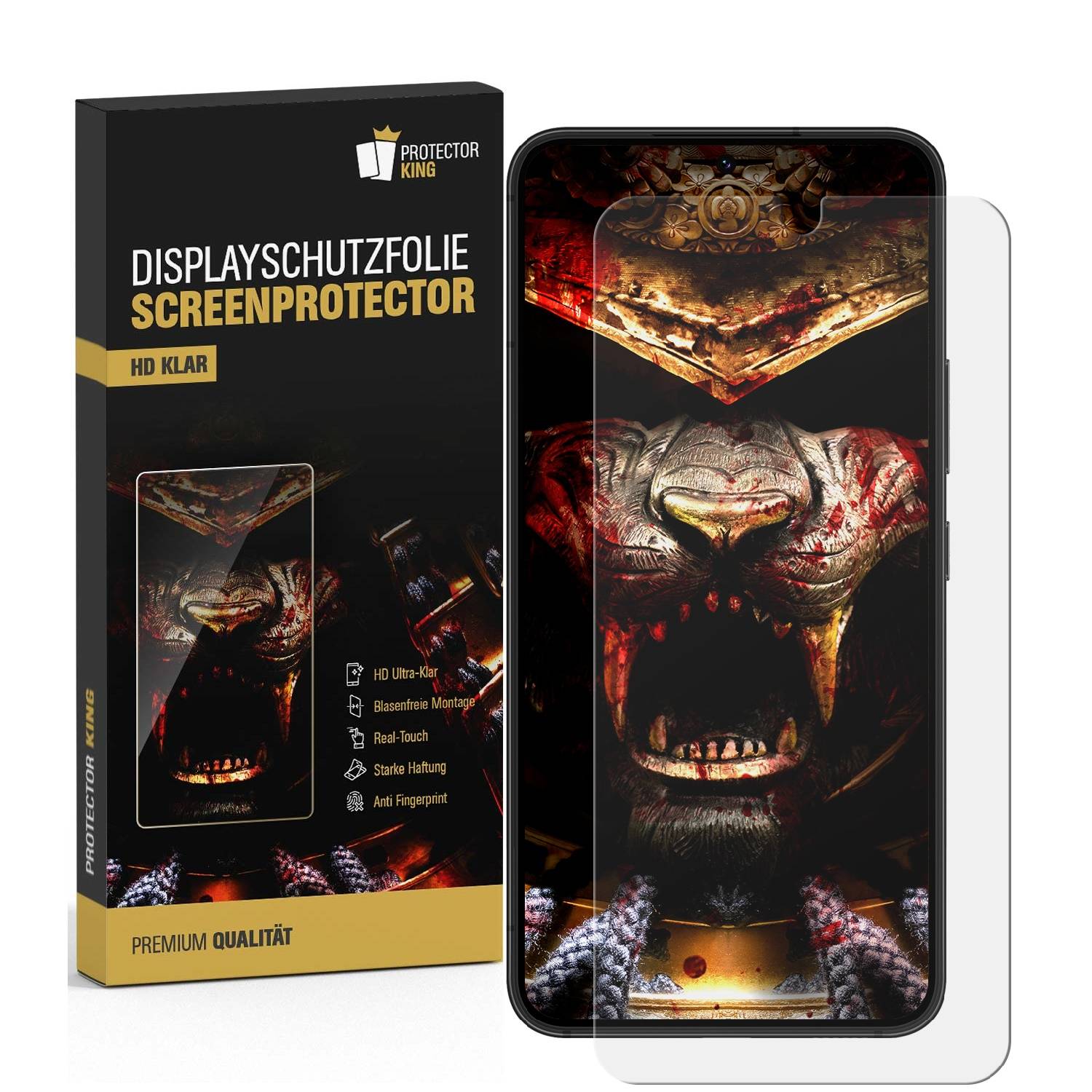 2x Displayfolie für Samsung Galaxy S21 Plus FULL COVER Displayschutzfolie HD KLAR