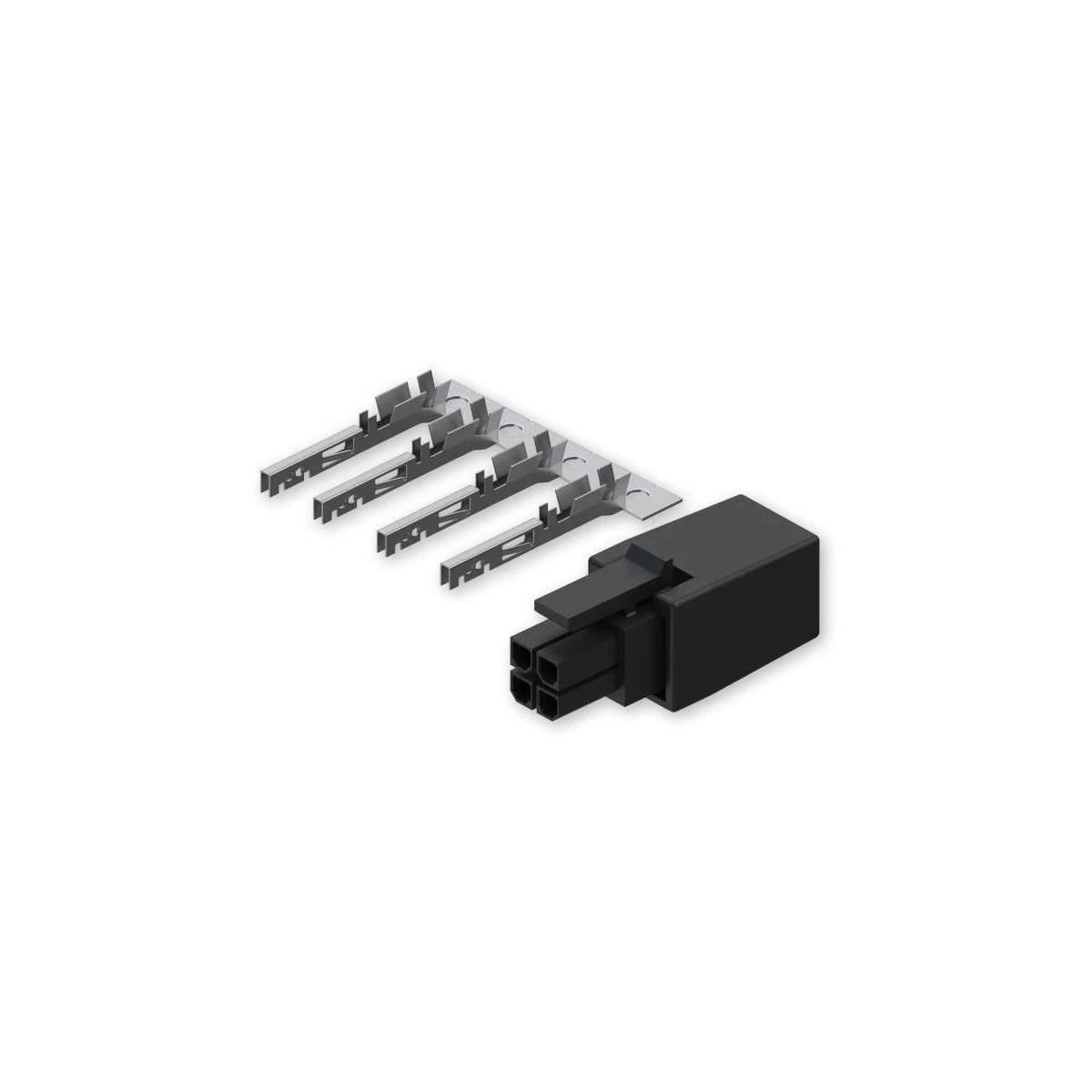 PR4MK04K - 4-PIN-Stecker mit Kontaktklemmen