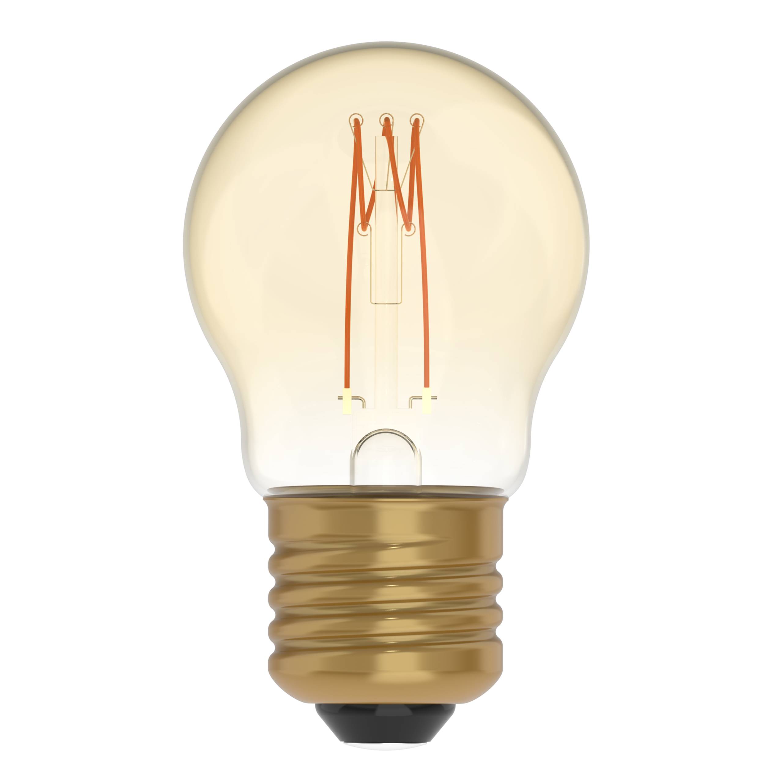 LED's light LED Kugel E27 dimmbar 2.5W extra-warmweiß Gold G45
