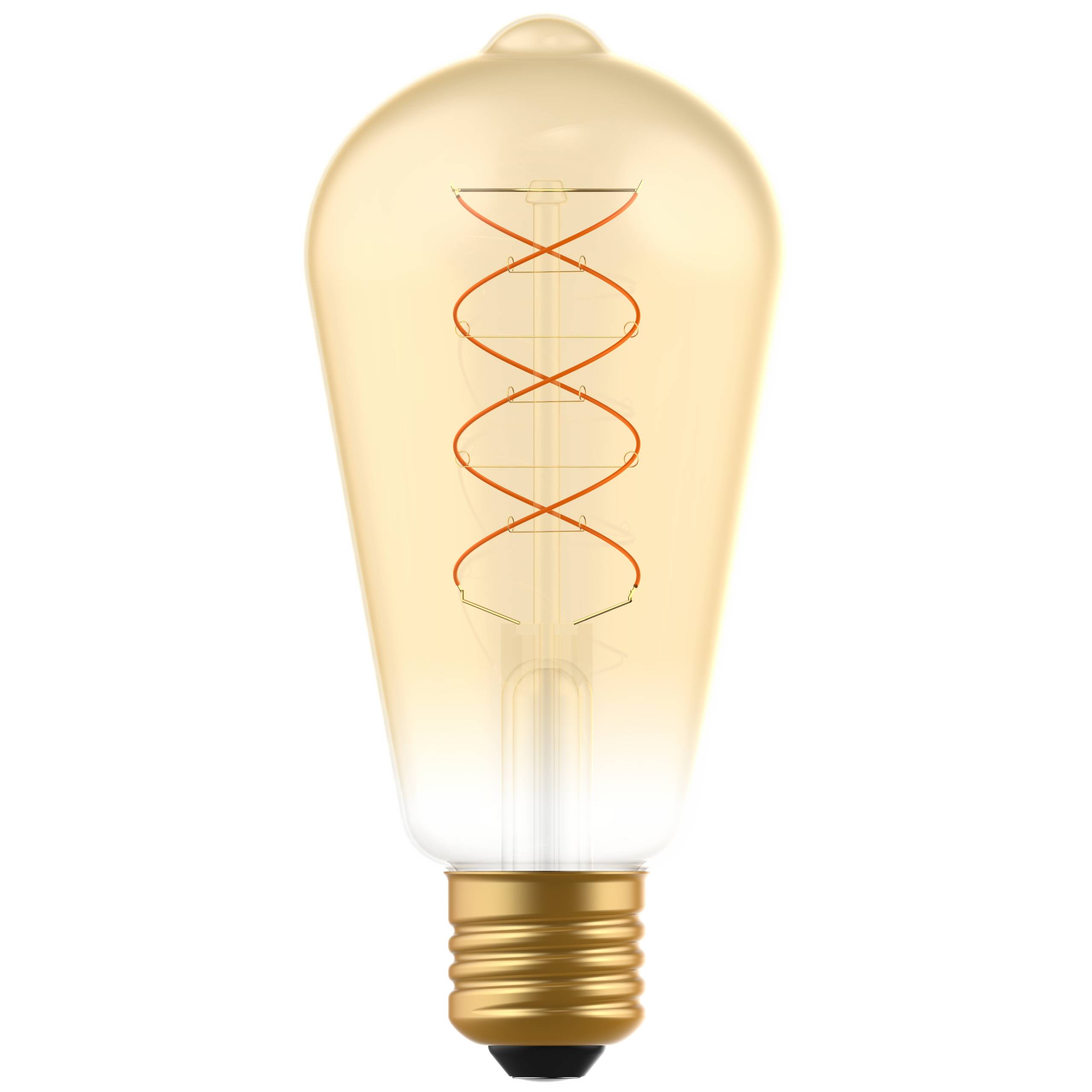 LED's light LED Edison E27 dimmbar 5W extra-warmweiß Gold ST64