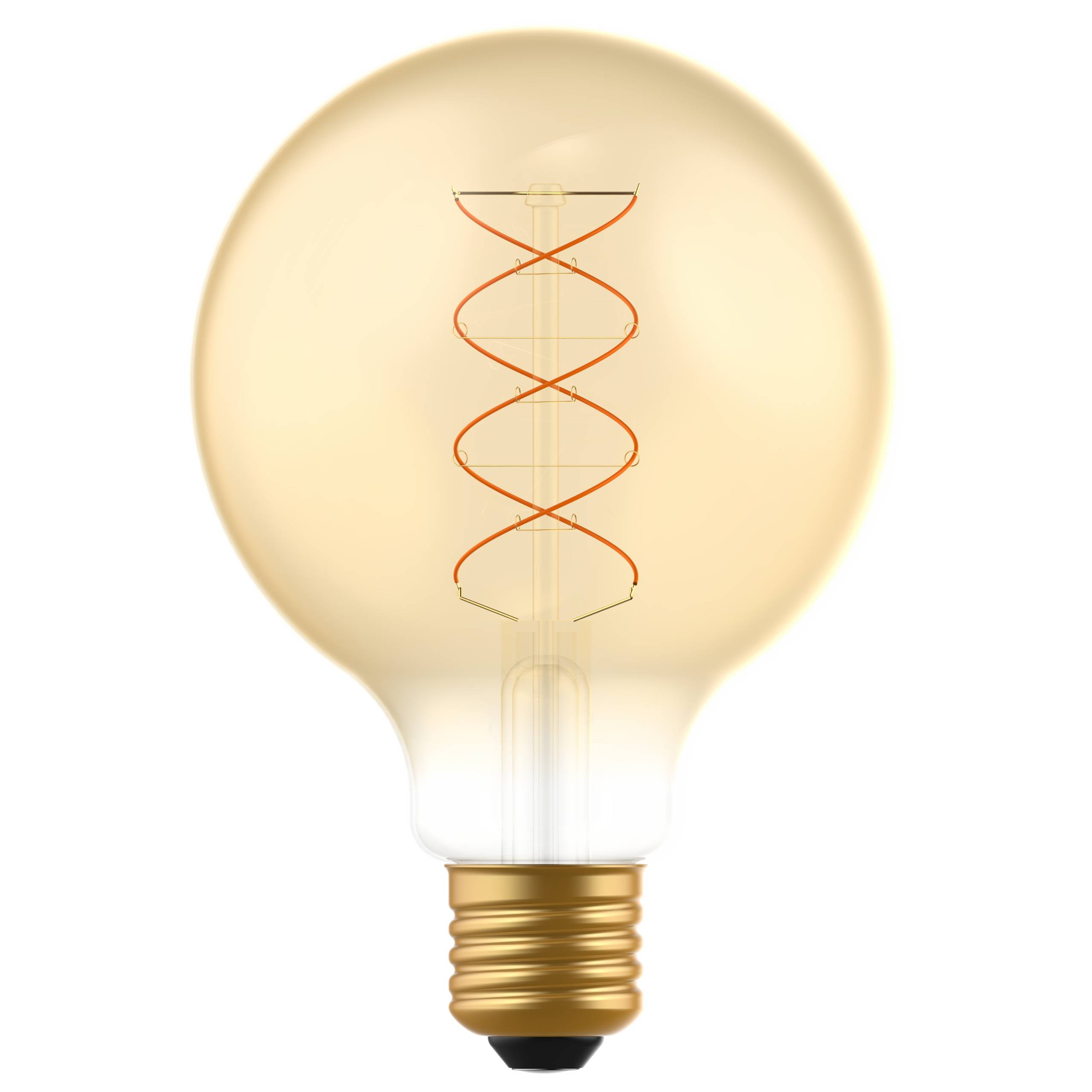 LED's light LED Kugel E27 dimmbar 5W extra-warmweiß Gold G95