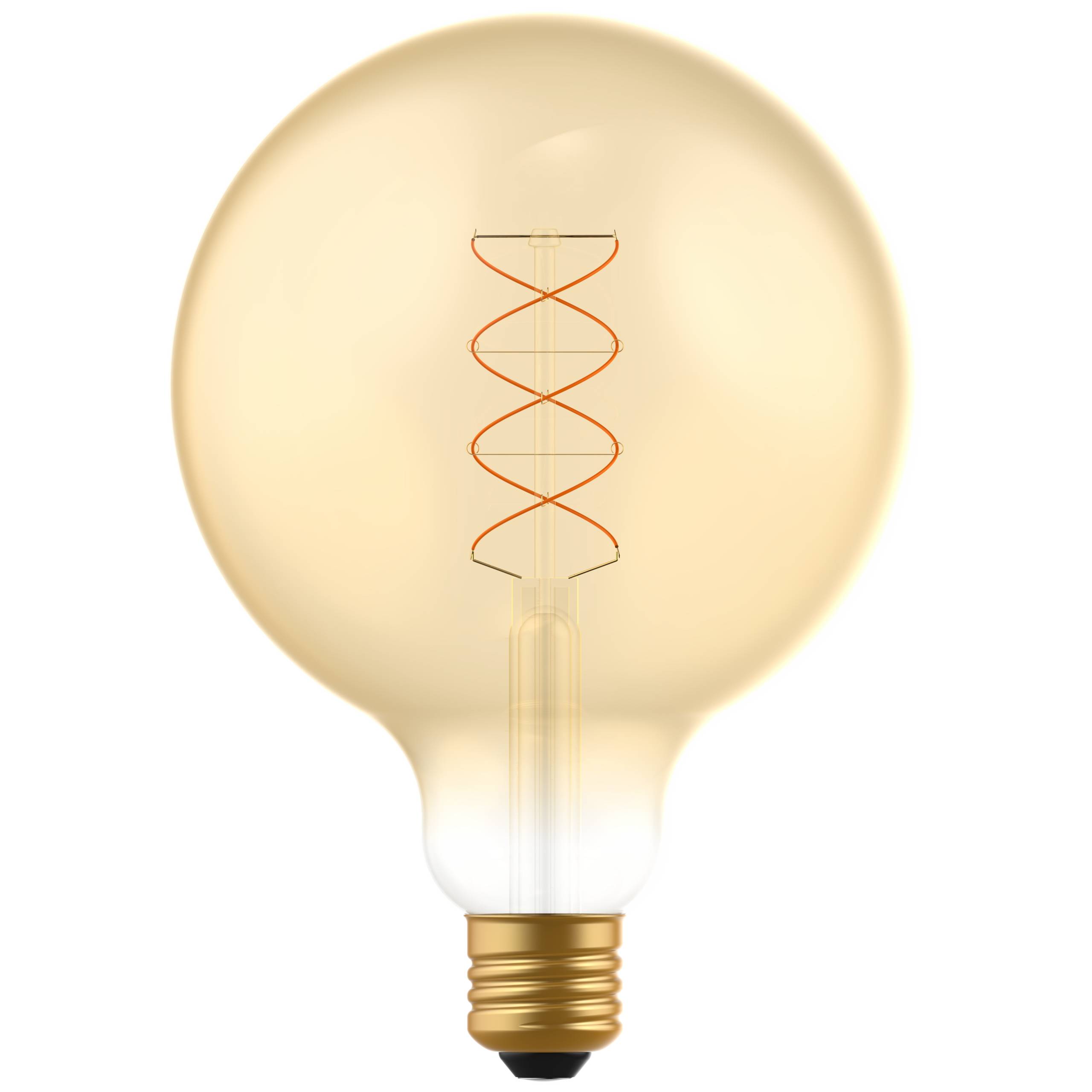 LED's light LED Kugel E27 dimmbar 5W extra-warmweiß Gold G125