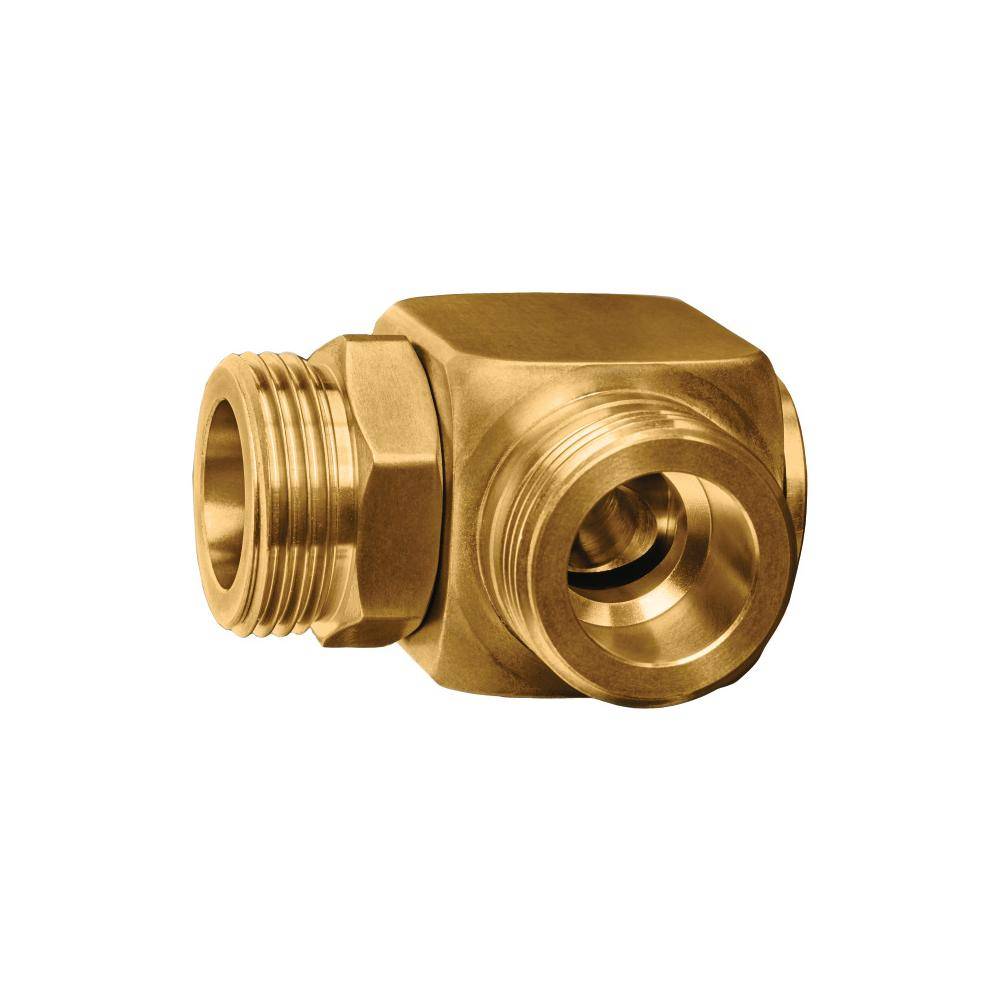 GEKA® plus - Winkeldreharmatur 90° - Messing - 2x AG G1 - zu Art.-Nr. 42.9000.9 - Preis per Stück