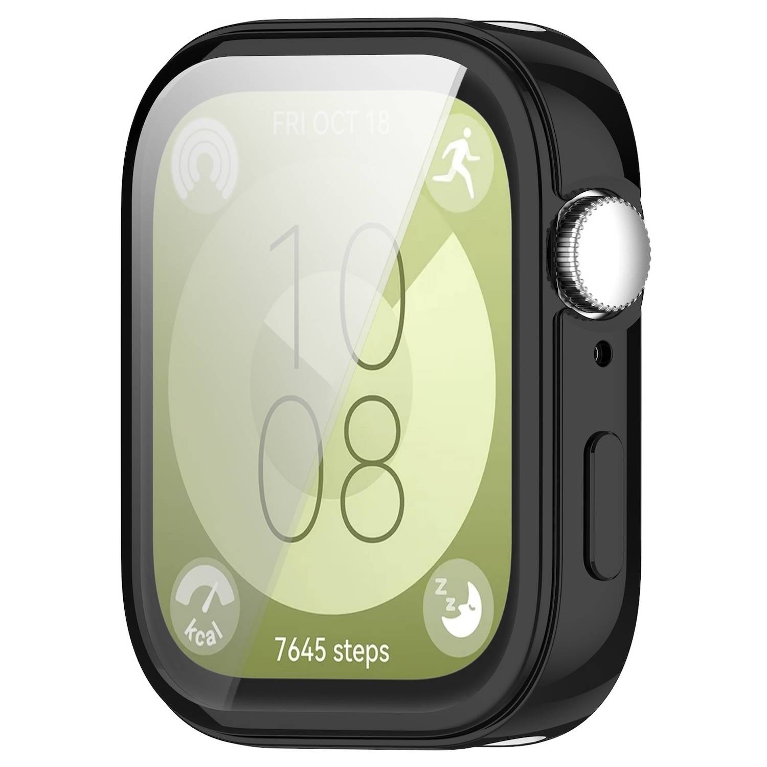 Für Huawei Watch Fit 3 Full Cover TPU Electroplated Hülle Schwarz