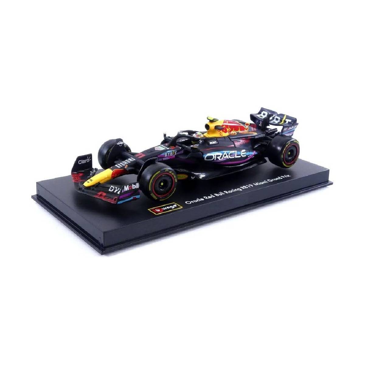 Bburago 18-38083P1 - Modellauto - F1 Red Bull RB19 '23 #11 Perez Miami GP (mit Helm, Maßstab 1:43)