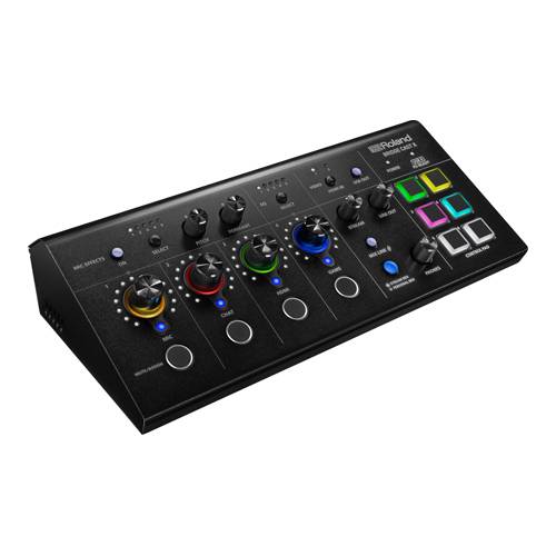 ROLAND BRIDGE CAST-X - Dual Bus Streaming Mixer & Video Capture (XLR-Mikrofonvorverstärker | Delay | HDMI | USB-C |