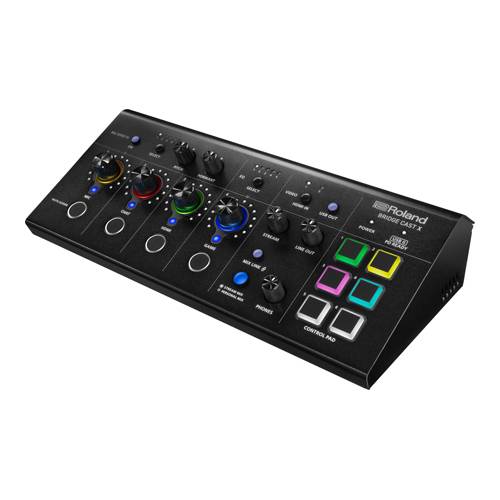 ROLAND BRIDGE CAST-X - Dual Bus Streaming Mixer & Video Capture (XLR-Mikrofonvorverstärker | Delay | HDMI | USB-C |