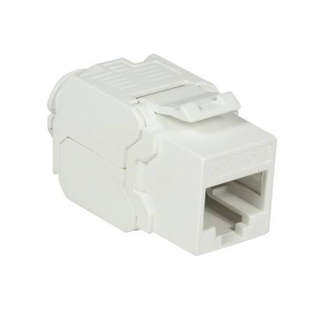 Danicom - CAT6a UTP Keystone Netzwerkstecker - Toolless - Weiß
