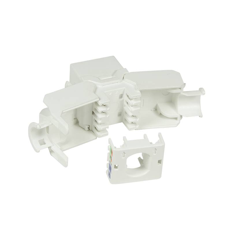Danicom - CAT6a UTP Keystone Netzwerkstecker - Toolless - Weiß