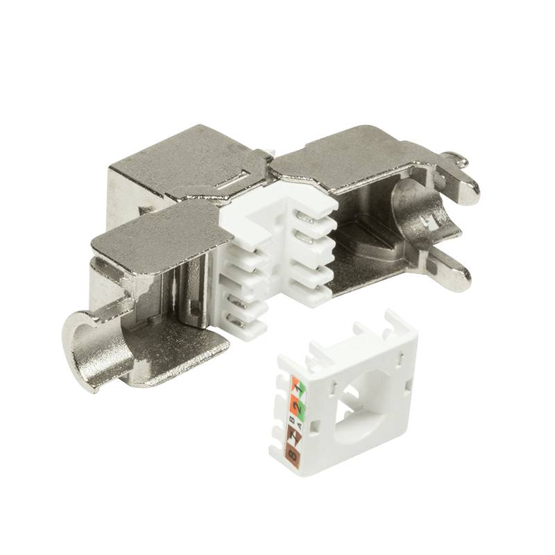 Danicom - CAT6a STP Keystone Netzwerkstecker - Toolless