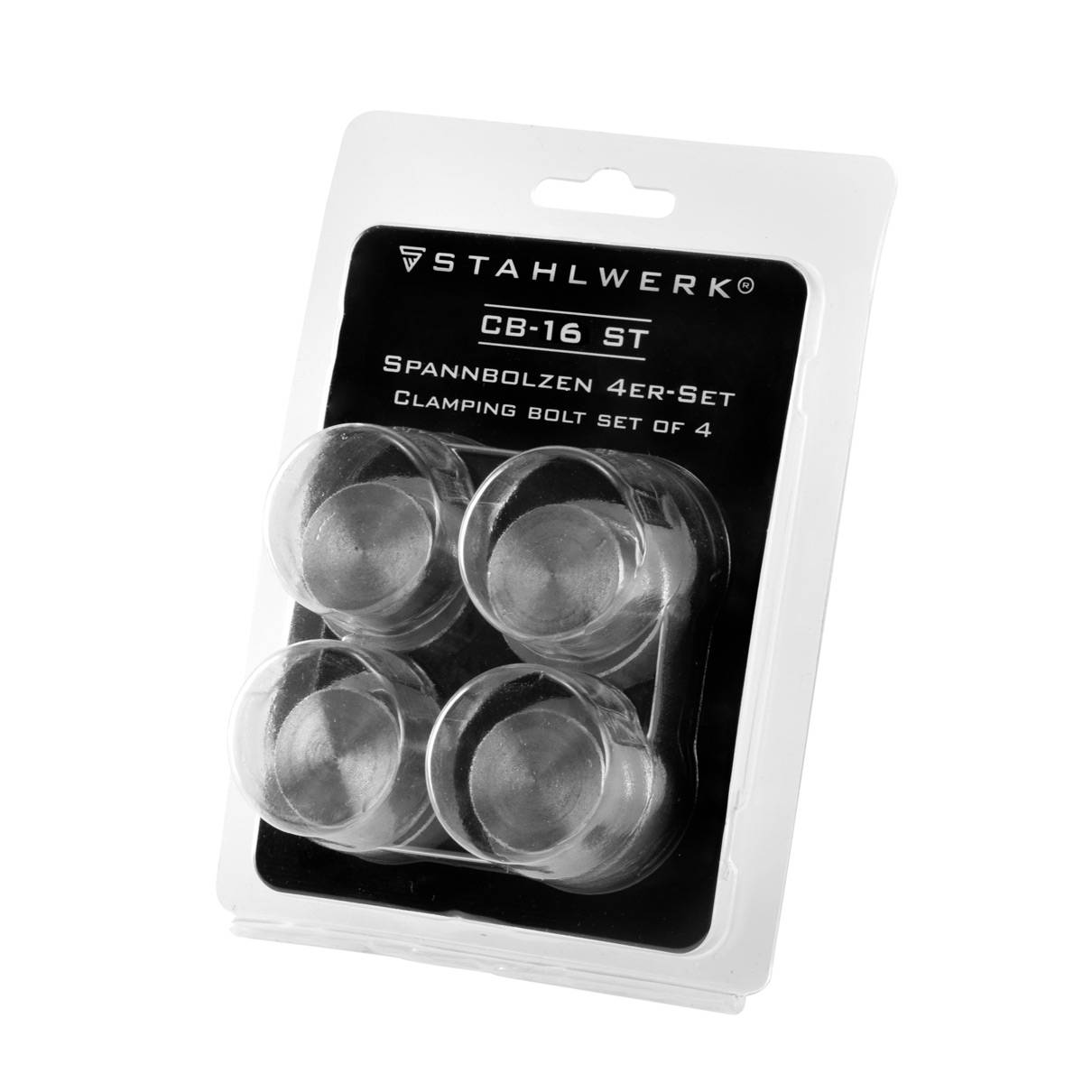 STAHLWERK 2 x Spannbolzen D16 mm für Schweißtische und Lochplatten 4er Set