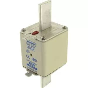 Eaton Sicherungseinsatz, Niederspannung, 400 A, AC 400 V, 120 kA, NH2, gL/gG, IEC, Doppelkennmelder, spannungsführende
