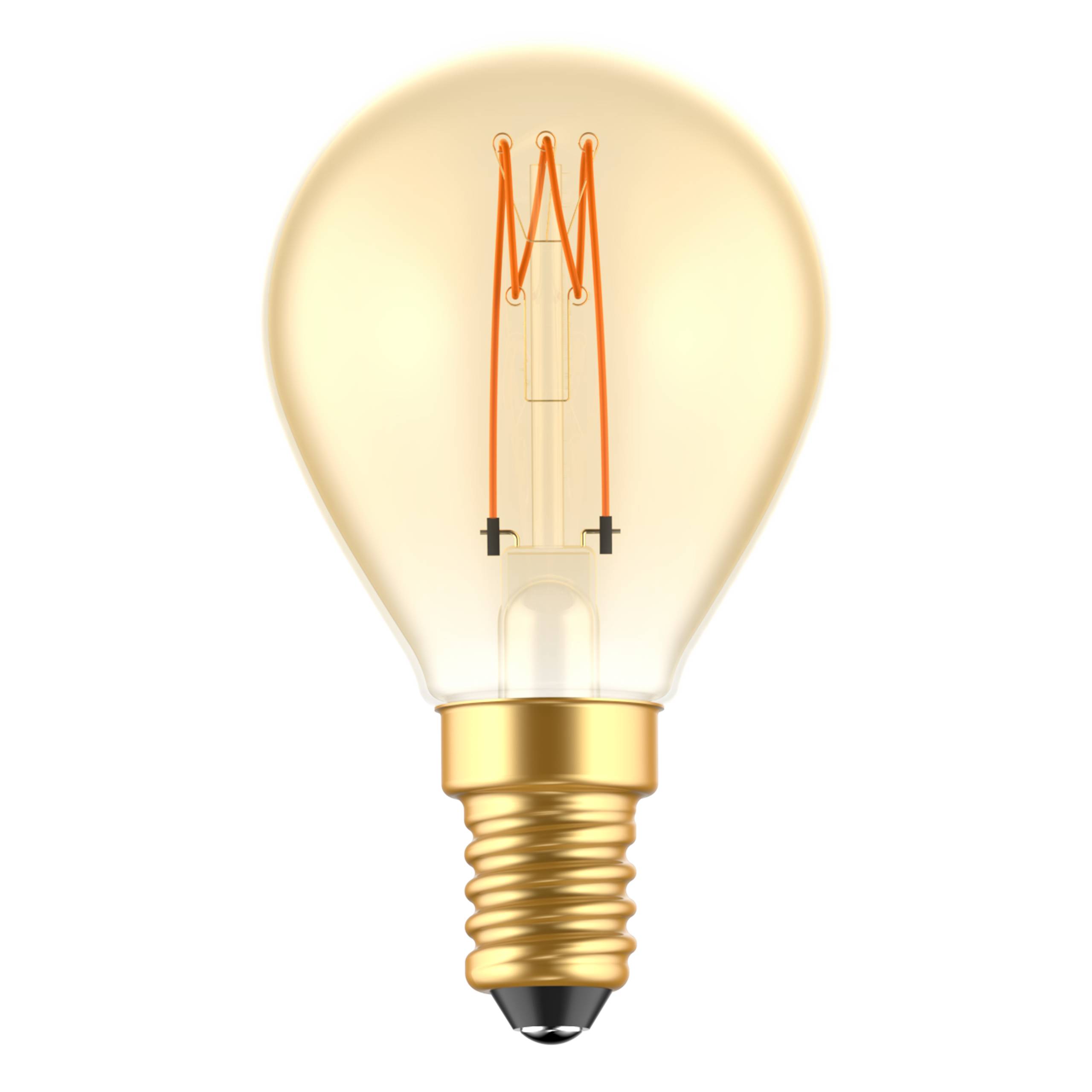 LED's light LED Kugel E14 dimmbar 2.5W extra-warmweiß Gold G45