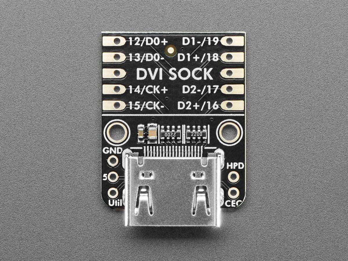 Adafruit DVI Sock for Raspberry Pi Pico Works with HDMI Displays
