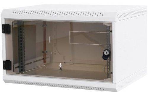 Triton 19" Wandgehäuse RBA, 1-teilig, 6 HE, 600 x 495 mm, reinweiß RAL 9010