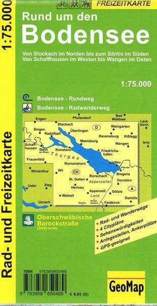 Rund um den Bodensee Rad- und Freizeitkarte
