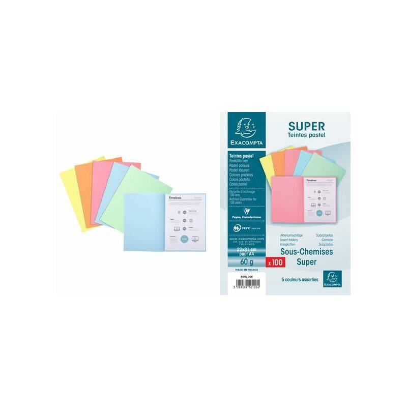 EXACOMPTA Aktendeckel SUPER 60, DIN A4, 60 g/qm, lila