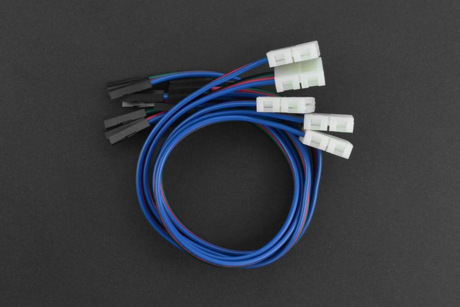 DFRobot 4Pin LED Strip Connector Cable Single Head (5pcs)