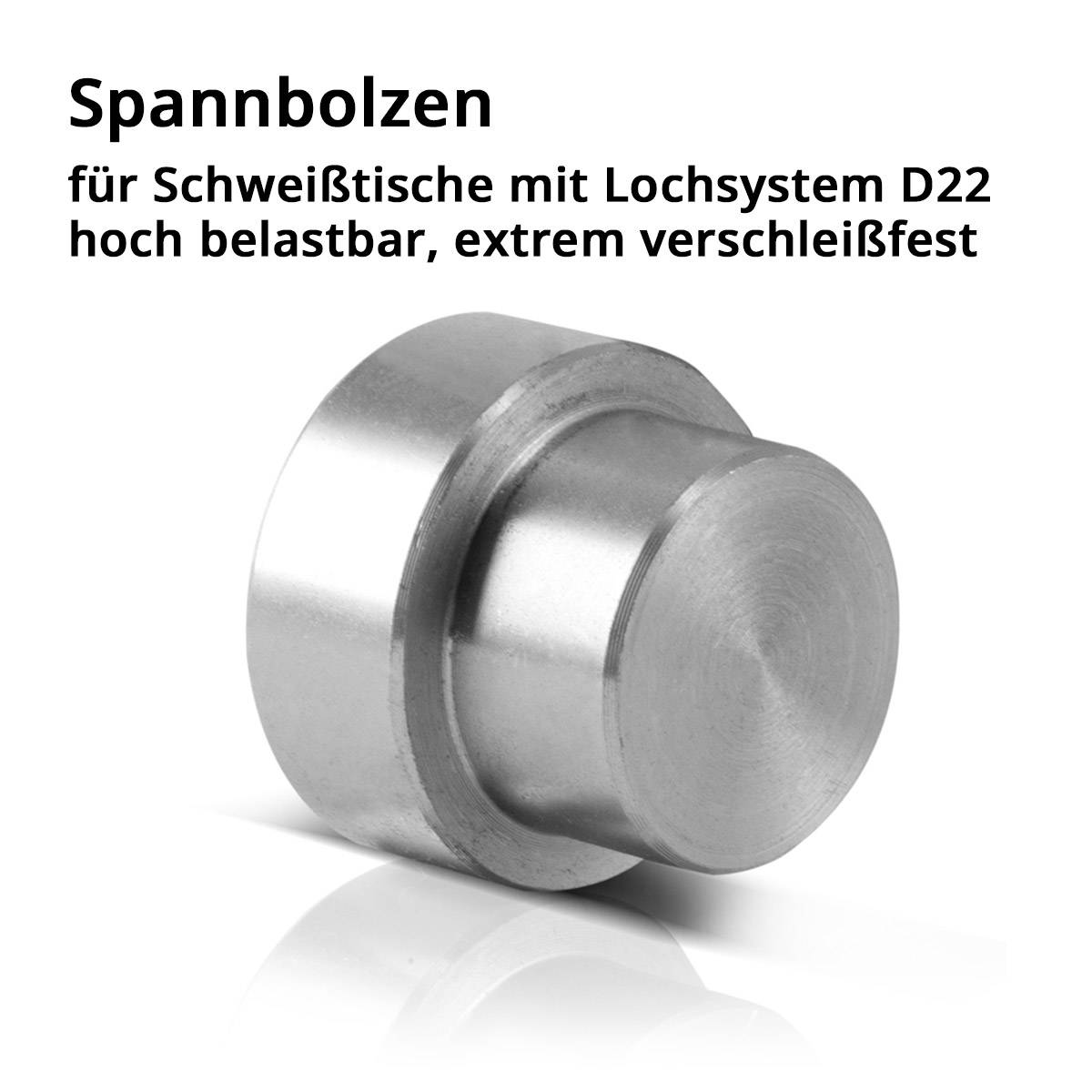 STAHLWERK Schweißtisch-Zubehör-Basic-Set für D22 Lochsystem mit 2 Schraubzwingen