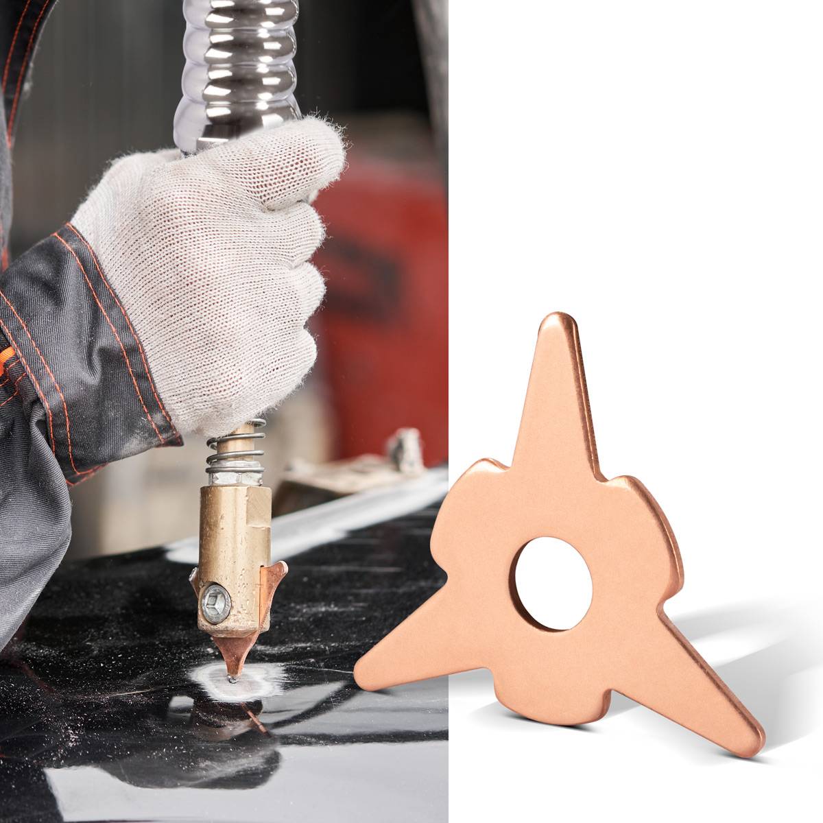 STAHLWERK Ausbeulsterne 40er Set Ausbeulspotter Smart Repair Spotter Zubehör