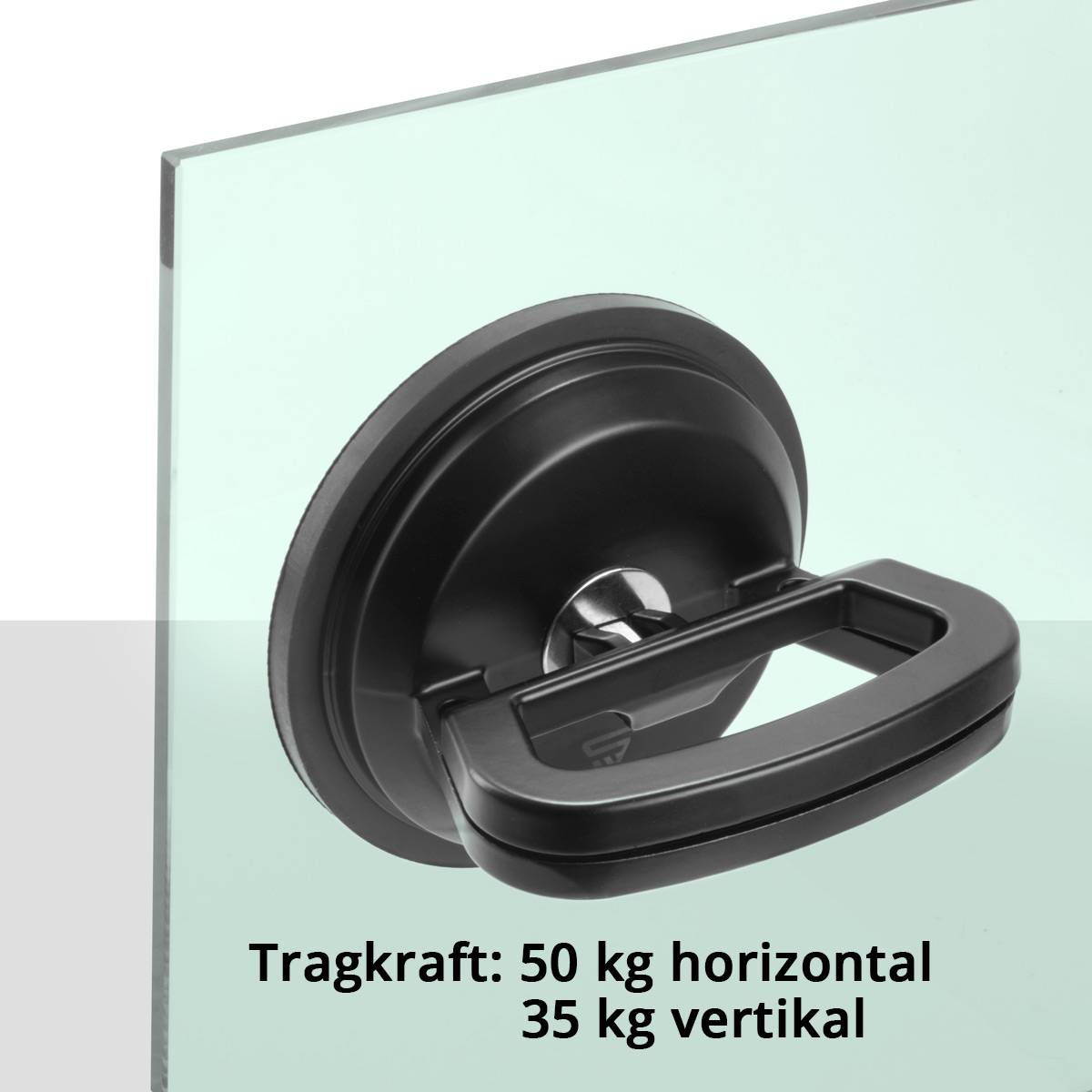 STAHLWERK Saugheber 2er Set mit 2 x 50 kg Tragkraft und 12,5 cm | 5“ Durchmesser