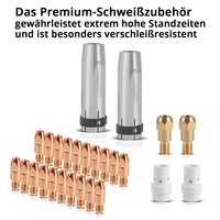 STAHLWERK MIG MAG Verschleißteile Set 26tlg AK36 MB36 Schweißbrennerzubehör STAHLWERK MIG MAG Verschleißteile Set 26tlg AK36 MB36 Schweißbrennerzubehör