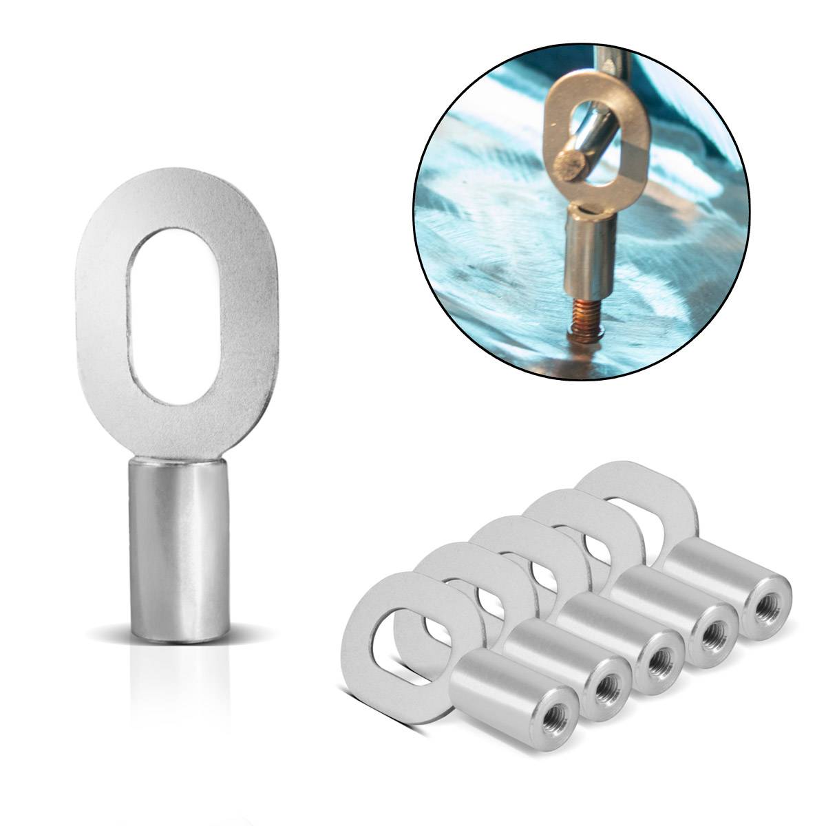 STAHLWERK Anschweißösen M4 20er Set Ausbeulspotter Smart Repair Spotter Zubehör