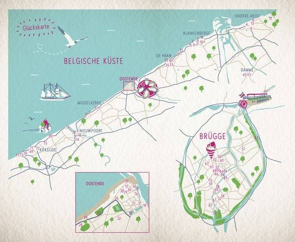 Glücksorte an der belgischen Küste. Mit Brügge