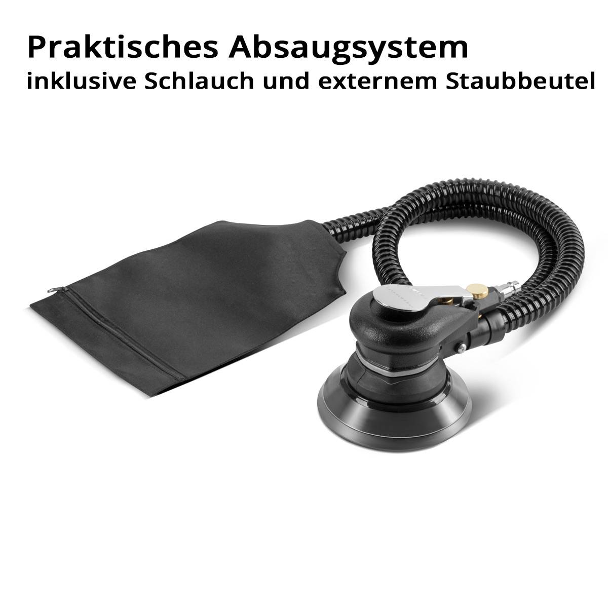 STAHLWERK Druckluft Exzenterschleifer DES-125 ST mit 125mm Schleifteller