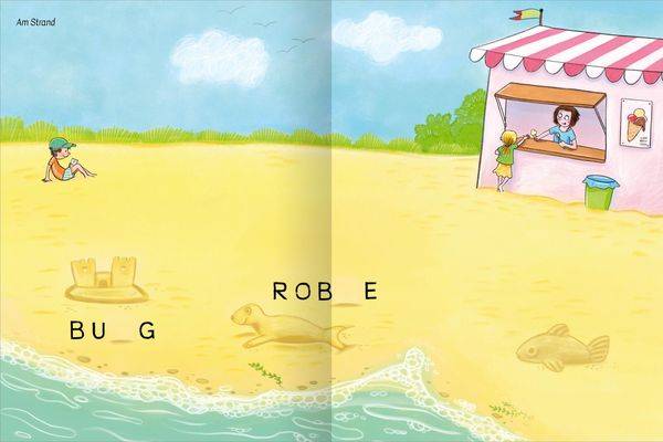 Stickern & Lernen – Großbuchstaben