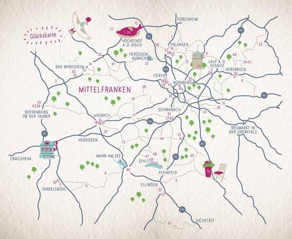 Glücksorte in Mittelfranken