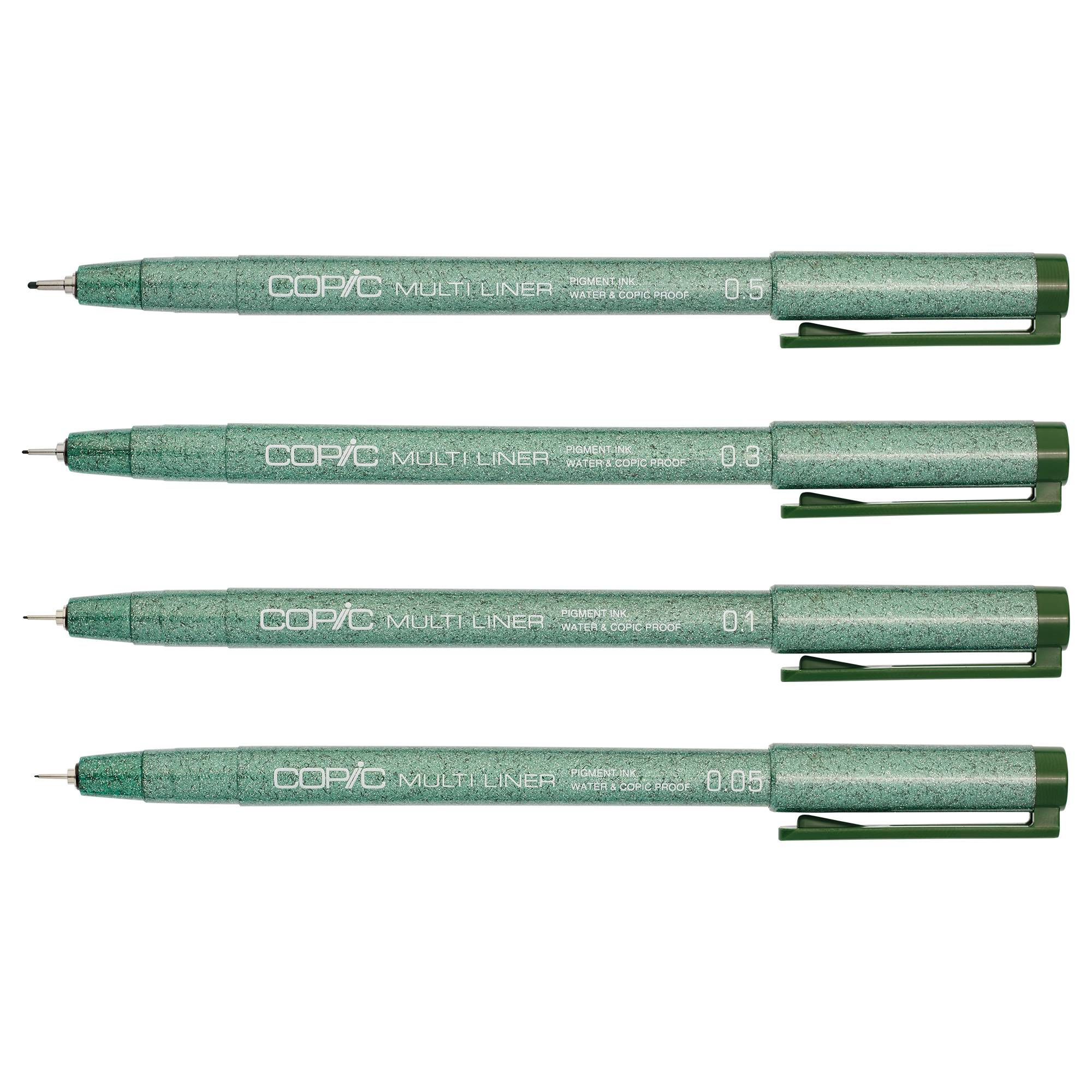 Copic Multiliner olive 4St sort.
