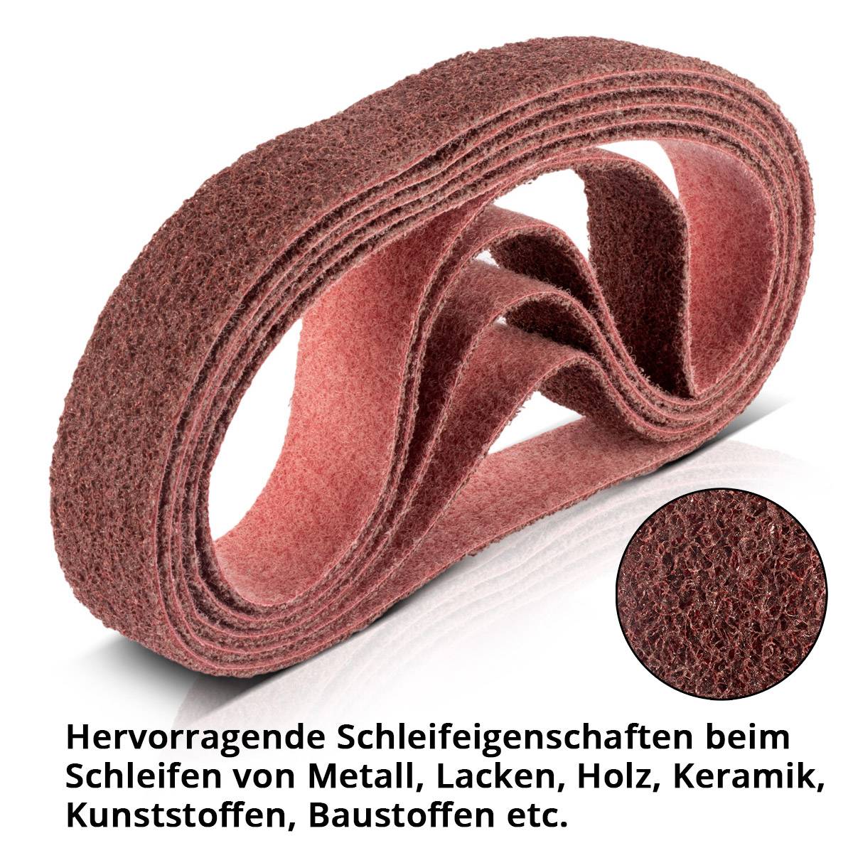 STAHLWERK Schleifvlies 5er Set mittlere Körnung 40 x 760 mm