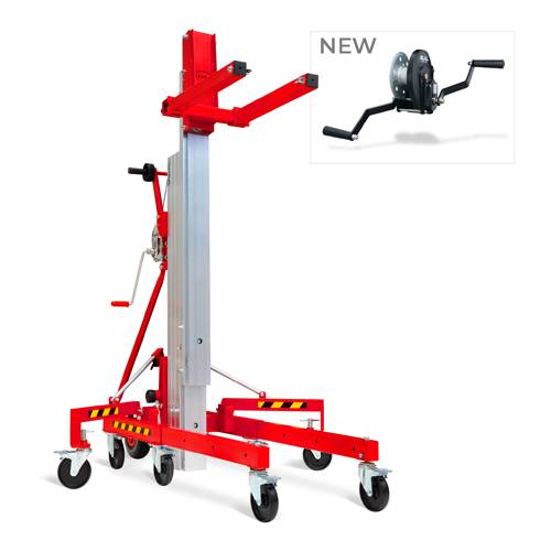 GUIL TORO-B-201/C - Kompakter Material-Lift mit Winde (Höhe max. 4,00 m | Belastbarkeit max. 250 kg | zusammenklappbar)