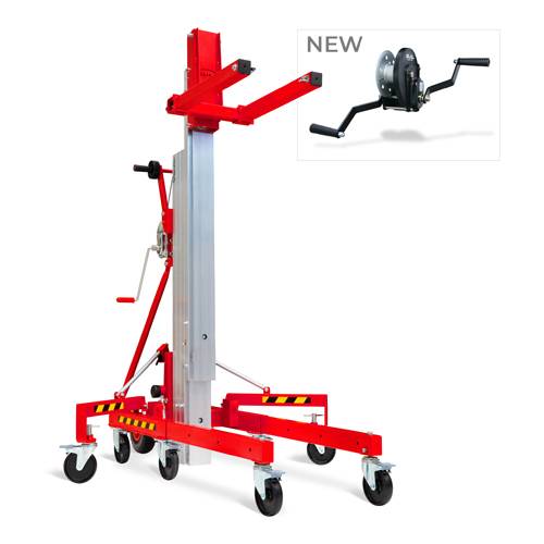 GUIL TORO-B-202/C - Kompakter Material-Lift mit Winde (Höhe max. 5,15 m | Belastbarkeit max. 230 kg | zusammenklappbar)