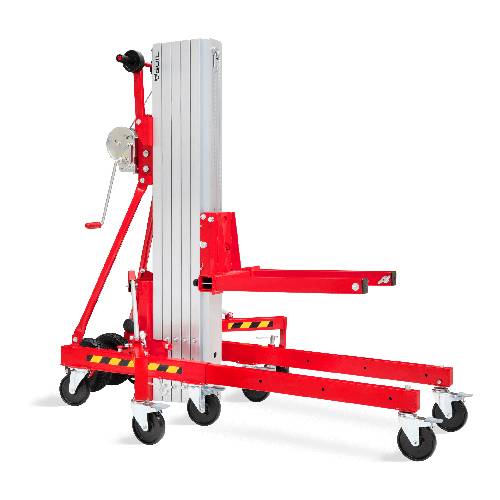 GUIL TORO-B-202/C - Kompakter Material-Lift mit Winde (Höhe max. 5,15 m | Belastbarkeit max. 230 kg | zusammenklappbar)