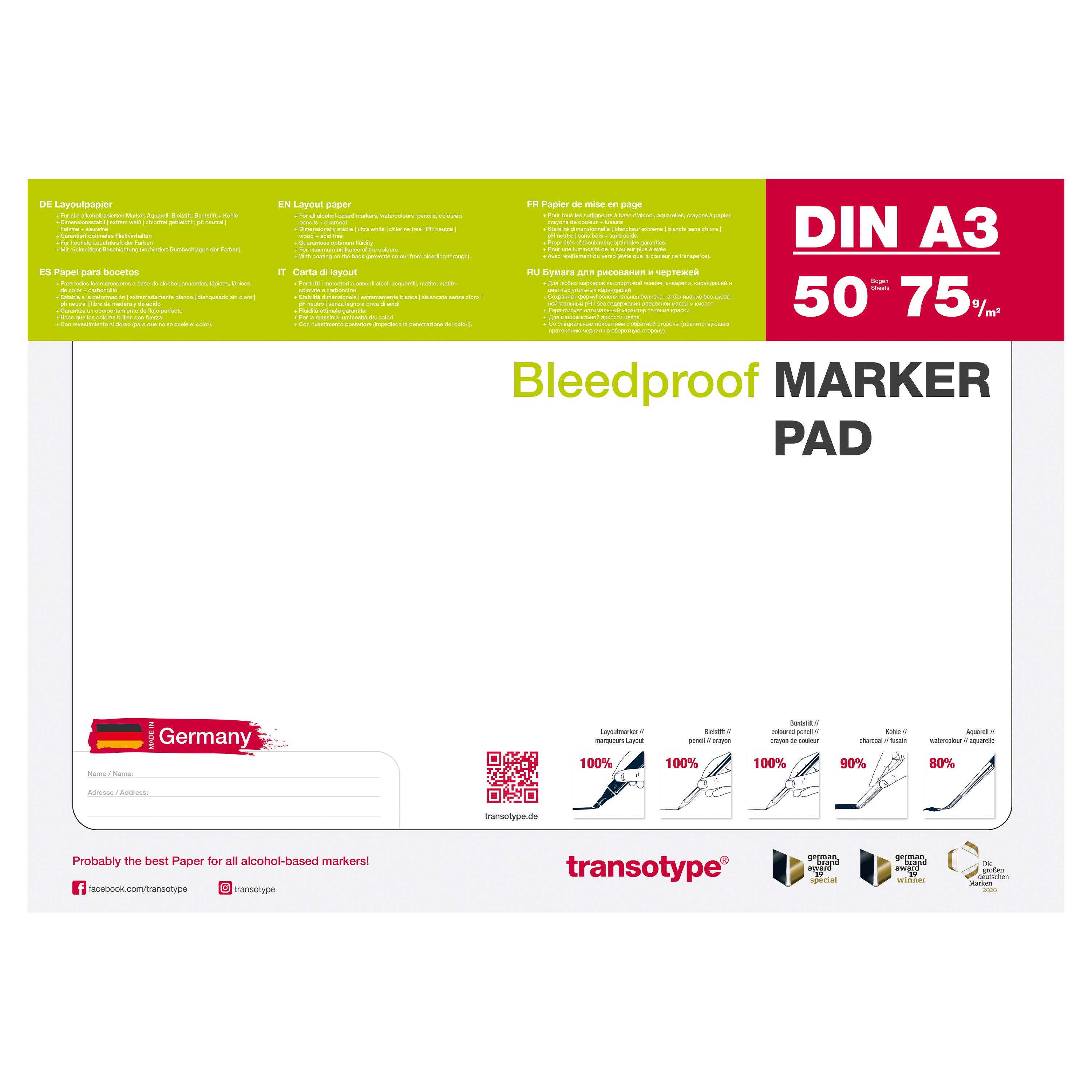 Copic Marker Pad A3 50Bl