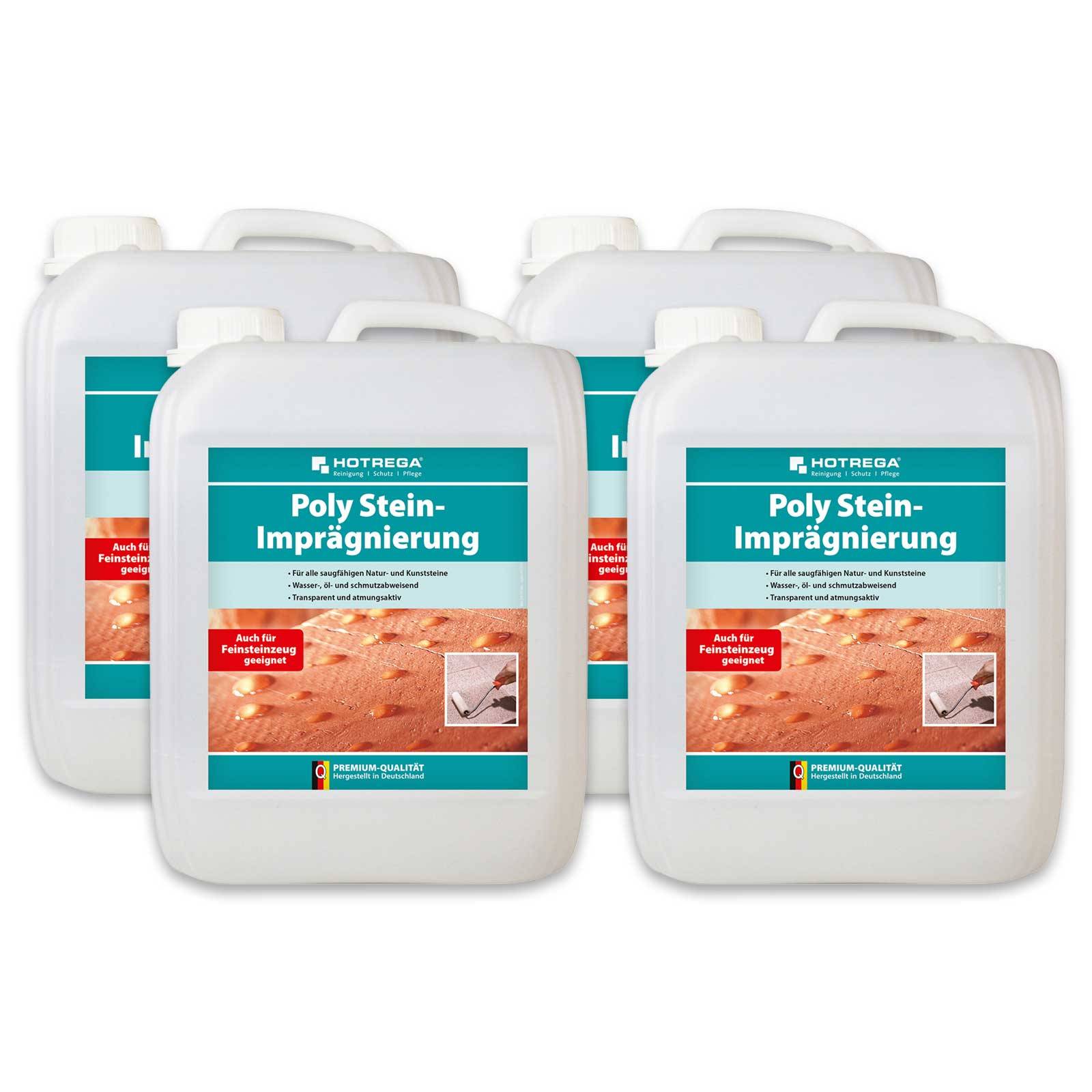 HOTREGA Poly Stein Imprägnierung 5L Sets - Menge:4
