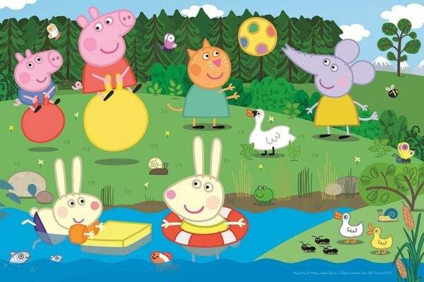 Trefl 17326 - Peppa Pig, Urlaubsspaß, Puzzle, 60 Teile