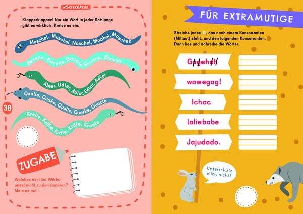 Leserätsel für mutige Kinder - Supergefährliche Tiere - ab 6 Jahren