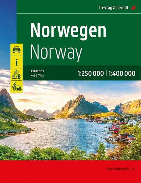 Norwegen, Autoatlas 1:250.000 - 1:400.000, freytag &amp; berndt