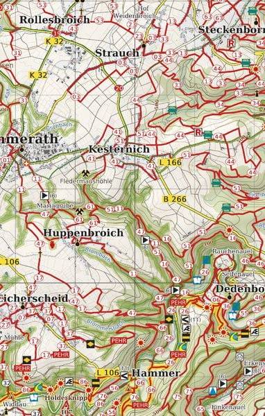 Nationalpark Eifel, Hohes Venn, Wander - Radkarte 1 : 50 000