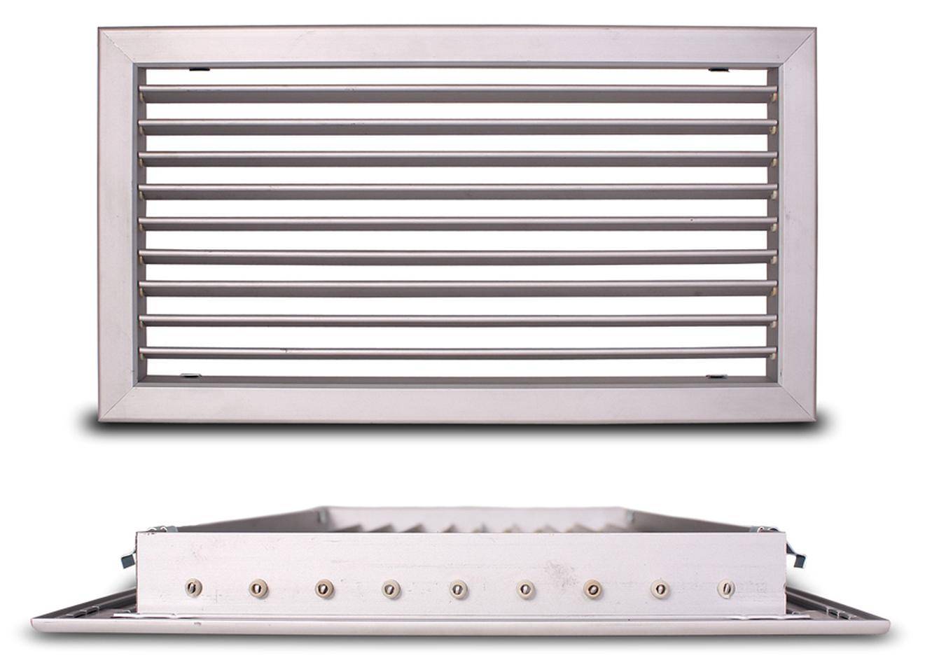 Lenklamellengitter CasaFan ALG-D und ALG-O Aluminium