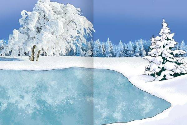 Erstes Stickern – Winterzeit