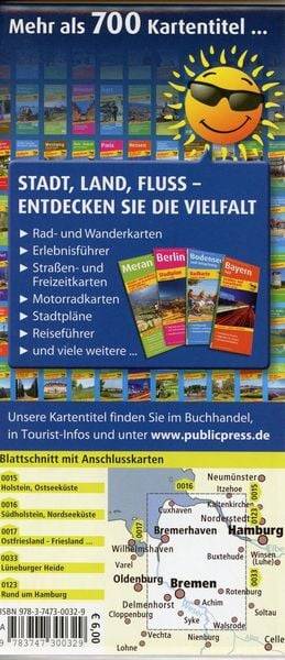 Ferienland zwischen Elbe und Weser 1:160 000