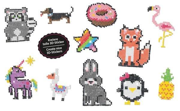 LENA® 42646 - creative, Diamond Art, DIY Sticker-Bastelset, Kreativset