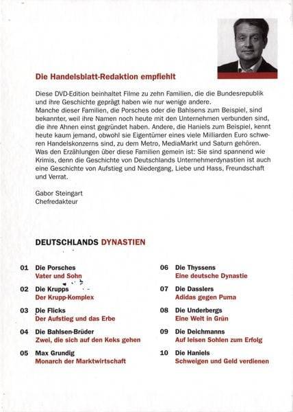 Deutschlands Dynastien - Pioniere/Macher/Visionäre [10 DVDs]