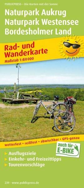 Naturpark Aukrug - Naturpark Westensee - Bordesholmer Land. Rad- und Wanderkarte 1 : 60 000